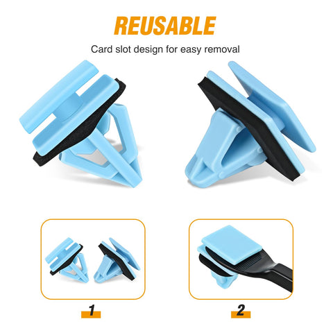 Heavy Duty Nylon Molding Retainer Clip Kit With Gasket Sealant For Fender And Rocker Panel Fasteners Auto Body Trim Hardware Replacement Parts For Hyundai Kia Rides, reusable card slot design for easy removal.