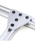 4 Piece 5 Hole T Shape Joint Board Plate Corner Angle Bracket For V Slot Aluminum Profiles 2020 3030 Strong External Connector