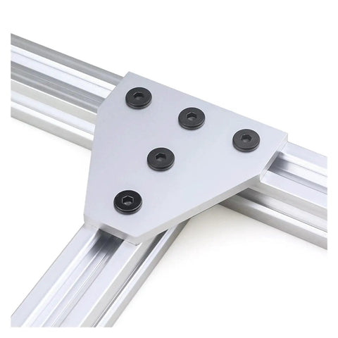 4 Piece 5 Hole T Shape Joint Board Plate Corner Angle Bracket For V Slot Aluminum Profiles 2020 3030 Strong External Connector