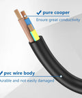 Hella Heavy Duty Retractable 4 Pin Trailer Wire Extension With Solid 18awg Rv Hookups and Gunk Resistant Dust Cover for Kickass Camping Rig Gear showing pure copper wires and PVC insulation.