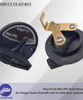 Valve Actuator For Livewell Control System On Skeeter And Ranger Boats RK3-BW Cable Lever Replacement 5900006 Black