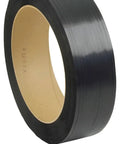 One Half Inch Black Polypropylene Strapping Heavy Duty Hand Grade Binding Tape Seven Thousand Two Hundred Foot Coil view