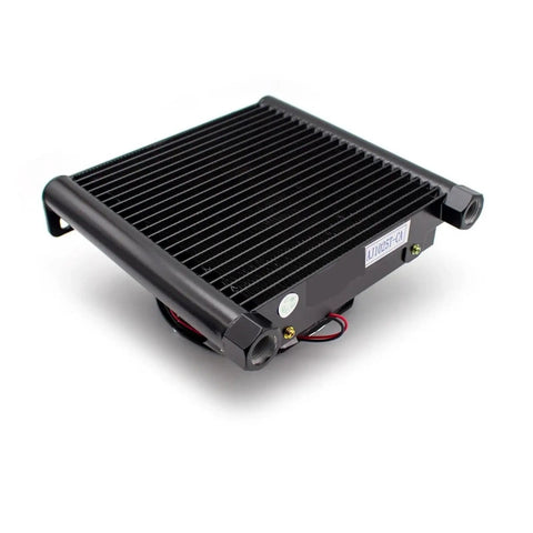 25 Liters Per Minute Hydraulic Oil Cooler With Aluminum Alloy Radiator And Heat Exchanger, 1.35 KW Cooling Capacity, 3 MPa DC 24V