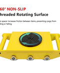 Heavy Duty Machinery Moving Skates With 17600 Lb Load Rating Machine Dollies with 360 degree non-slip rotating surface for stability.