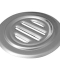 Satin Anodized Aluminum No-Draft Speak-Thru For Ticket Windows And Box Offices, Easy To Install, Drafts Gone, Theft-Proof Locking Device, 5-5/16 Inches, Lets Your Voice Through Clearly At The Window.