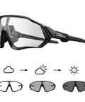 Dope Photochromic Cycling Glasses For Men And Women Mountain Bike Sunglasses With Lens That Darkens From Clear To Gray UV Protection Lightweight MTB Riding Eyewear Durable Frame with TR90 frame and myopia insert visual.