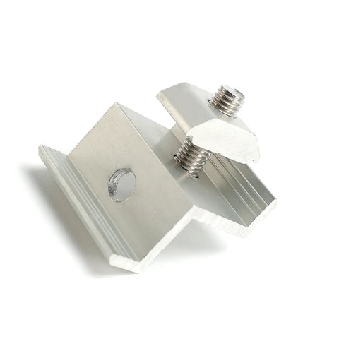 Beefed Up Solar Panel Mounting Kit With Mid And End Clamps aluminum clamp for secure roof installations