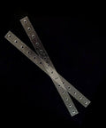 Turtle Platform Arm 14 Inch Length With 6mm Holes, Durable 2 Piece Platform Arm Set for aquariums or terrariums on black background.
