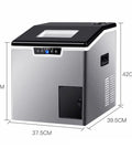 Heavy Duty Countertop Ice Maker Machine Portable Bullet Ice Cube Maker Self Cleaning Design, sleek stainless steel exterior, and digital controls.