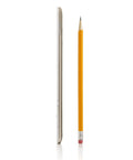 Sleek White Second Gen Ereader Features A Sharp Six Inch Screen And Free 3G Wireless To Pull Down Books Anywhere, side view next to a pencil.