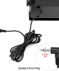 Two Pack 5W External Speaker For Ham Radio CB And Scanners With 3.5mm Plug 8 Ohm Audio Loud Clear Sound cable close-up