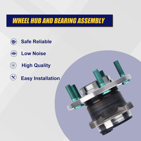 Rear wheel bearing hub assembly for Mazda 3/5, high quality and easy installation, features low noise for a reliable ride.
