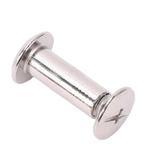 Flat Round Head Rivet Bolt Set Durable Installation Kit For Scrapbooking And Craft Lovers close-up of single rivet bolt