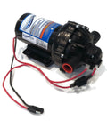 Rock Solid 12 Volt Diaphragm Pump Cracking Out Four Gpm for zero sweat fluid moving, featuring NPT ports and tough construction.