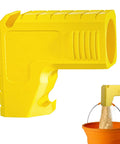 Yellow Table Saw Dust Collector Adapter For Gravity Powered Dust Collection With Easy Hook Attach DeWalt Compatible 2.05 Inch Inner Diameter