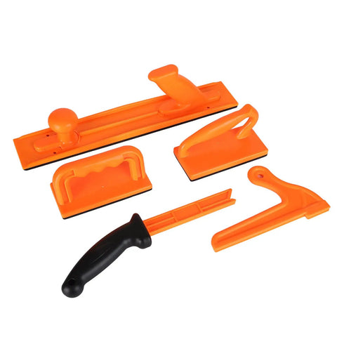 Push Block Stick Set For Woodworking Tools 5 Piece ABS Safety Kit For Table Saw Use Radial Saw Compatible With Ergonomic Grip And Durable Material