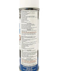 Back view of High Temp Boron Nitride Spray For Rugged Heat, Aerosol Lubricant And Dry Film Coating, 13 oz can with instructions.