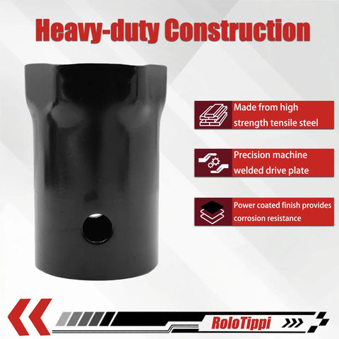 Three Eighths Inch Drive 54mm Hub Axle Nut Socket, Six Point Front Wheel Locknut Tool for Land Cruiser Hilux 4x4 Patrol