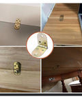Embedded Flip Hinge Kit For Cabinets And Drawers, Four Piece No Fuss Kit With 180 Degree Opening, Ultra Slim Flush Mount in use