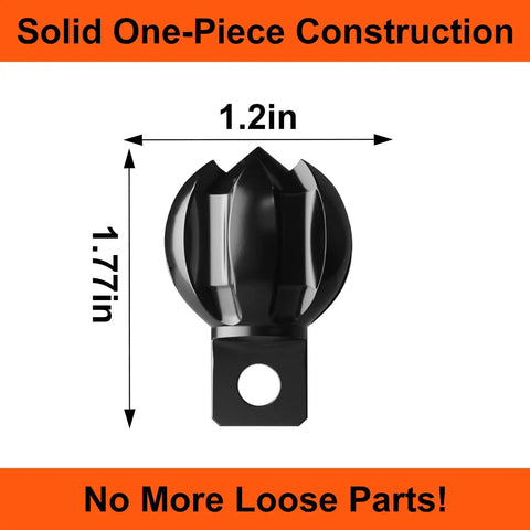 1.2-inch 6-blade cutter head for Auto-Feed Electric Drain Snake Auger, solid one-piece design for clog removal.