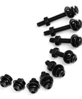 Assorted 1/4-20 Button Head Socket Cap Bolt Kit with Black Oxide 304 Stainless Nuts and Washers, DIY Projects, Hex Screws, Allen Screws