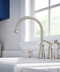 Top Shelf High Arc Kitchen Faucet With Spot Resist Stainless Finish And Smooth One Handle Design To Make Kitchen Chores An Absolute Breeze On Your Counter, featuring elegant arch and sleek handle.