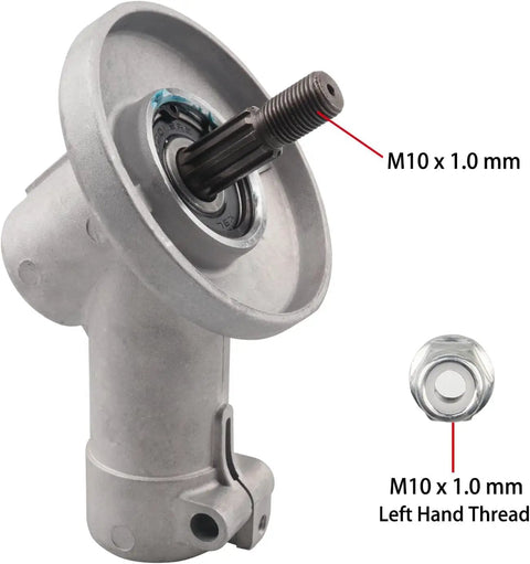 Trimmer Gear Head Replacement for Stihl Brush Cutter, Gearbox Head 4144 640 0100 for FS55 FS56C FS70 FS56 FS70R, close-up view