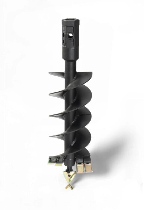 Heavy Duty Earth Auger Workhorse With 36 Inch Shaft, 2 Inch Hex Drive And 9 Inch Diameter, Interchangeable Standard Edges