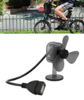 5W USB Mini Portable Wind Power Generator Charger for Camping and Hiking on bicycle with charging fan attachment.