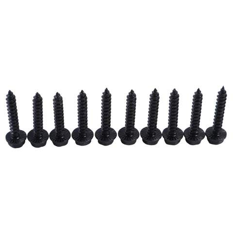 Heavy Duty Clutch Cover Screw Bolts Set Of Ten Fits Polaris RZR And Ranger 570 900 1000 2013 Through 2020 Replaces Oem 7519330, black steel bolts.