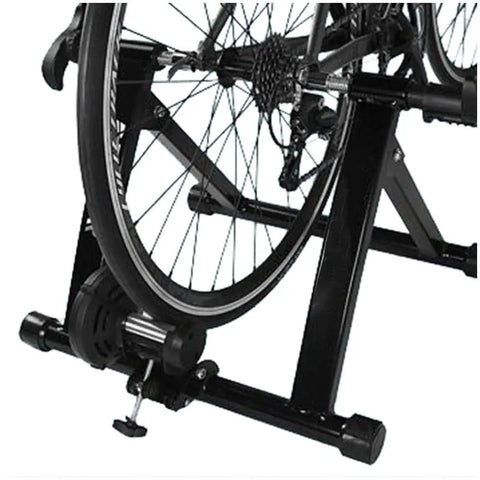 Indoor Bike Trainer Stand For 20 To 22 Inch Wheel Size Mountain And Road Bikes, Adjustable Height, quiet operation with rear wheel mount