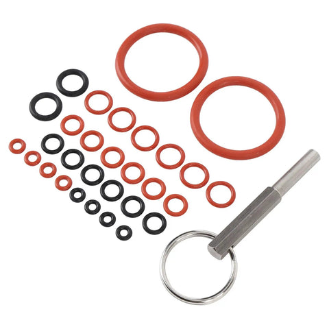 High Quality Silicone Maintenance Repair Kit For Coffee Brewing Machines Ensuring Strong Seal Against All Leaking Problems Saving Time And Money Keeping Kitchen Appliances Safe From Water Stains And Hassles For Real People Gonna Love The Results. silicone O-rings with metal tool