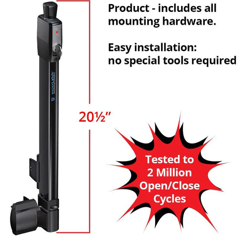 MagnaLatch Top Pull 20 Inch Gate Latch Magnetic Lock System For Pool Safety And Kid Safe Gates, Pro Grade Weather Resistant Hardware, Fits Any Square Gate Frame And Post, Easy Install