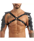 Men's Medieval Viking Gladiator Armor Set With Shoulder Pauldron Bracers Arm Guards Belt One Size Adjustable For Cosplay And LARP