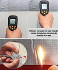 2 Pack Butyl Rubber Aluminum Foil Sealant Tape 5cm By 5m Weatherproof Waterproof Leak Repair testing heat dissipation