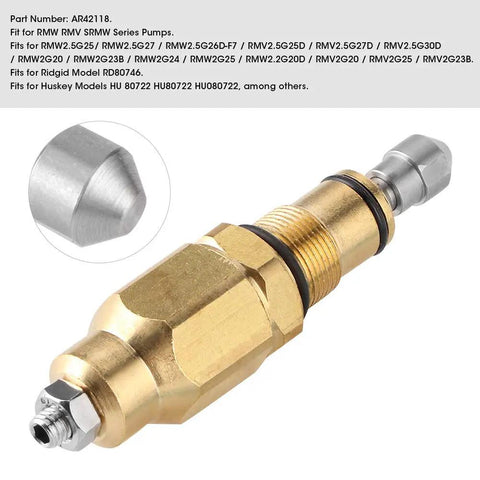 Heavy Duty Unloader Valve For Pressure Washer Universal Fit Durable Metal Construction Reliable Pressure Control Pump Accessory