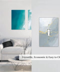 Totally Dope Grey And Gold Marble Single Toggle Switch Cover Plate With Bold Abstract Patterns Durable Plastic Wall Decor in modern interior.