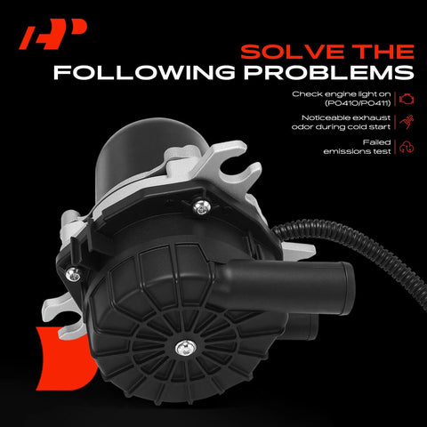 Secondary Air Injection Smog Pump For Toyota Tacoma 2005 2015 2.7L L4 Replacement 176000C020 with connectors and terminals
