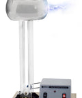 Motor-driven Van De Graaff Generator 22 inches tall with base, DC motor, and discharge wand for classroom energy demos