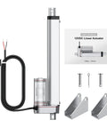 12V Heavy Duty Linear Actuator 330LBS 1500N 8 Inch 200mm Travel Quiet IP65 Electric Actuator With Brackets and user manual