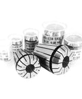 Precision ER11 To ER40 Collet Chuck Tool Holder Set with various collets in ER11 and ER32 sizes, made of durable material.