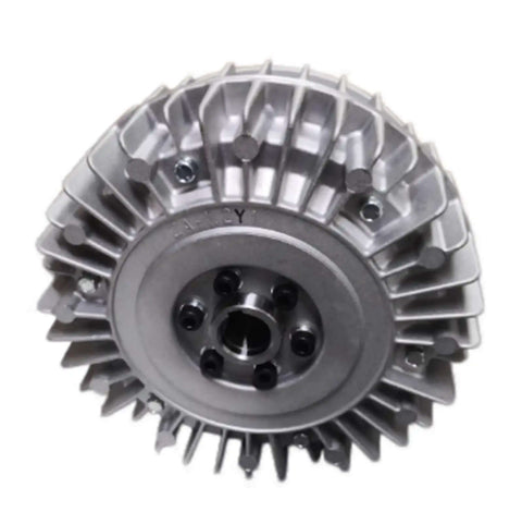 Front view of Magnetic Powder Clutch And Electromagnetic Brake For Industrial Machinery And Automation Gear With Smooth Stable Torque Control Built Tough For Harsh Factory Environments ZA 5Y1 ZA 10Y1 in compact, durable design.