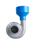 Compact 500W Micro Hydroelectric Generator With Copper Core Coil, 220V Portable Water Turbine, silver shell and blue inlet