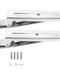 Stainless Steel Microwave Oven Bracket Wall Mount Rack Shelf For Kitchen Space Saving And Tidy Countertops Adjustable Foldable Design