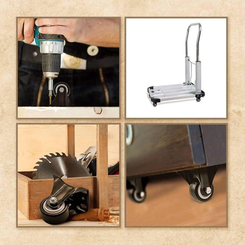 Heavy Duty 12 Pack 1.5 Inch Fixed Caster Wheels For Moving Big Couches And Workbenches Each Polyurethane Roller Handles 75 Pounds And Glides Dead Quiet Across Tile To Keep Your Space Pristine While Making Weekend Relocations Smooth As Butter