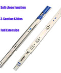 Soft Close Drawer Slides 18 Inch Full Extension Side Mount Rails 100 Lb Capacity 10 Pairs With Screws For Easy Install