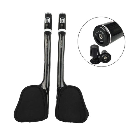 Carbon TT Handlebar Aero Bars Tri Bars For Mountain And Road Bike 31.8mm Gloss White Cycling Rest Handlebar