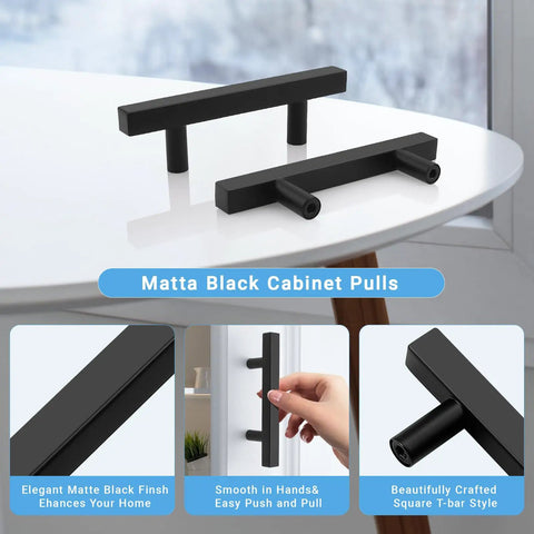 Straight Up Killer 12 Pack Square Cabinet Pulls In Matte Black 3 Inch Center To Center Drawer Handles Made From Tough Stainless Steel For Epic Kitchen And Farmhouse Bath Renovations