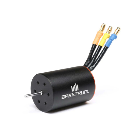 4500Kv 4 Pole Brushless Motor Upgrade For 1/12 Losi NASCAR AWD RC Racecar SPMXSM4700 with visible colored wires