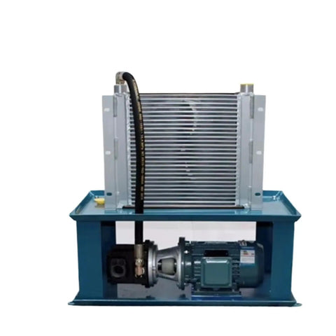 Heavy Duty Hydraulic Power Unit With Integrated Oil Cooler Pump Motor And Smart Plate Fin Cooling designed for efficient lifting tasks.